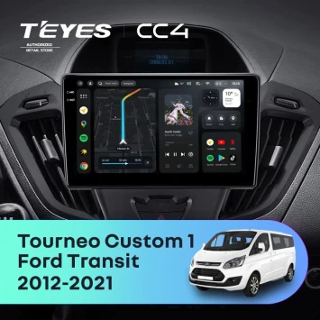 Штатная магнитола Teyes CC4 8/128 Ford Transit (2012-2021) F2 (0din)