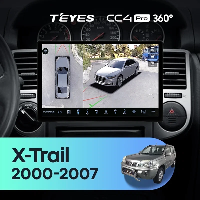 Штатная магнитола Teyes CC4 Pro 360 12/256 Nissan X-Trail T30 (2000-2007) F1 (11")