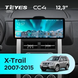 Штатная магнитола Teyes CC4 12.3" 8/128 Nissan X-Trail T31 (2007-2015) Тип-A