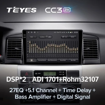Штатная магнитола Teyes CC3 2K 360 6/128 BYD F3 (2005-2013)
