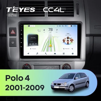 Штатная магнитола Teyes CC4L 6/64 с DTS Volkswagen Polo Mk4 (2001-2009) F2