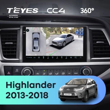 Штатная магнитола Teyes CC4 360 6/64 Toyota Highlander 3 XU50 (2013-2018)