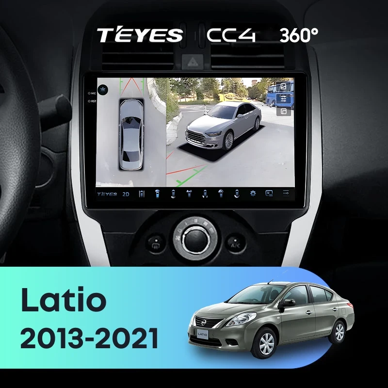 Штатная магнитола Teyes CC4 360 8/128 Nissan Latio (N17) (2013-2021) F1