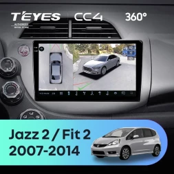 Штатная магнитола Teyes CC4 360 8/128 Honda Fit 2 GE (2007-2014)