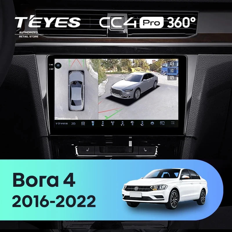 Штатная магнитола Teyes CC4 Pro 360 12/256 Volkswagen Bora 4 (2016-2022) F1
