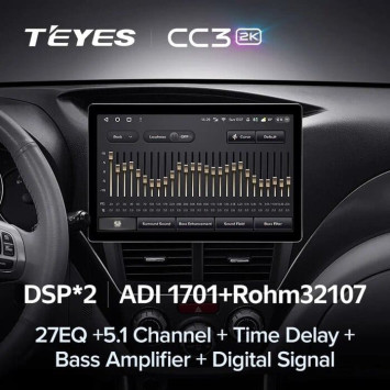 Штатная магнитола Teyes CC3 2K 4/64 Subaru Forester 3 SH (2007-2013) (13")