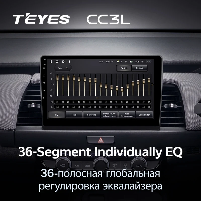 Штатная магнитола Teyes CC3L 4/32 Honda Fit 4 (2020-2024) Тип-A Правый руль