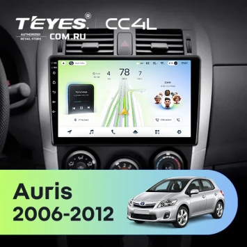 Штатная магнитола Teyes CC4L 6/64 с DTS Toyota Auris E150 (2006-2012) (0din)