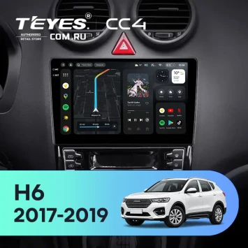 Штатная магнитола Teyes CC4 8/128 GREAT WALL Hover Haval H6 (2017-2019) (0din)