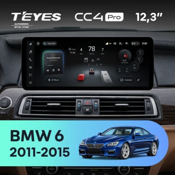 Штатная магнитола Teyes CC4 Pro 12.3" 12/256 BMW 6 (F06, F12, F13) (2011-2015) (NBT)