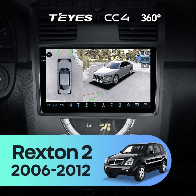 Штатная магнитола Teyes CC4 360 6/64 SsangYong Rexton Y250 2 (2006-2012)