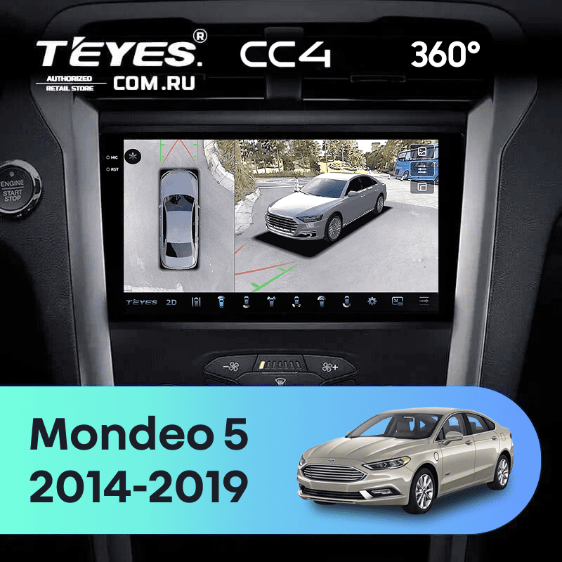 Штатная магнитола Teyes CC4 360 6/64 Ford Mondeo 5 (2014-2019)