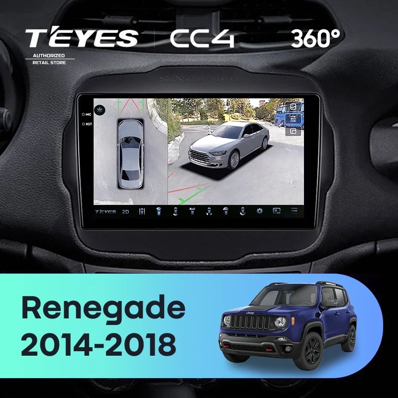 Штатная магнитола Teyes CC4 360 6/64 Jeep Renegade (2014-2018)