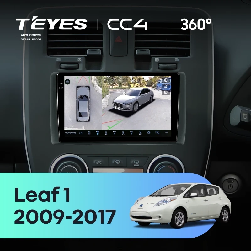 Штатная магнитола Teyes CC4 360 8/128 Nissan Leaf 1 (2009-2017)