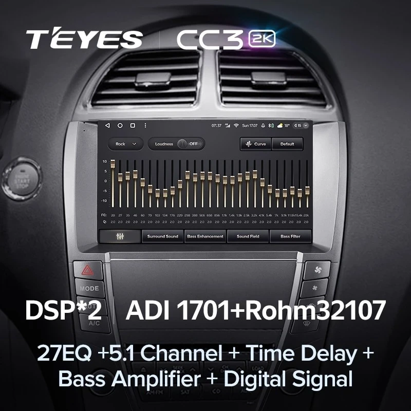 Штатная магнитола Teyes CC3 2K 4/64 Lexus ES350 5 XV40 (2006-2012) Тип-AB