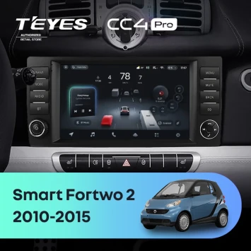 Штатная магнитола Teyes CC4 Pro 8/128 Mercedes-Benz Smart Fortwo 2 (2010-2015) F2