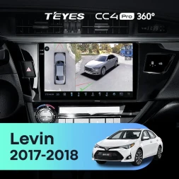 Штатная магнитола Teyes CC4 Pro 360 12/256 Toyota Levin 1 E180 Рестайлинг (2017-2018) F2