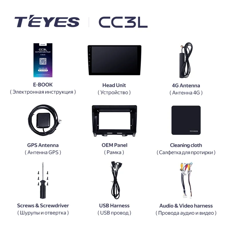 Штатная магнитола Teyes CC3L 4/64 Honda Fit 4 (2020-2024) Тип-A Правый руль