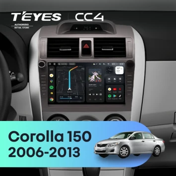 Штатная магнитола Teyes CC4 6/64 Toyota Corolla 150 (2006-2013) F2 с кнопками
