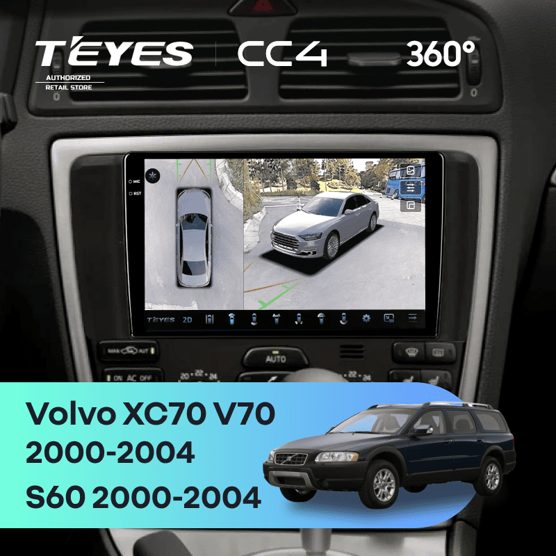 Штатная магнитола Teyes CC4 360 6/64 Volvo S60 (2000-2004)