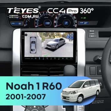 Штатная магнитола Teyes CC4 Pro 360 8/128 Toyota Noah 1 R60 (2001-2007)