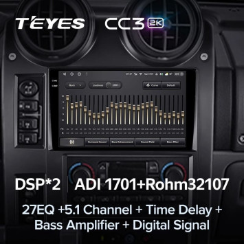 Штатная магнитола Teyes CC3 2K 4/32 Hummer H2 E85 (2002-2007)