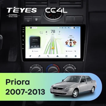 Штатная магнитола Teyes CC4L 4/64 Lada Priora 1 (2007-2013) F2 (черная)
