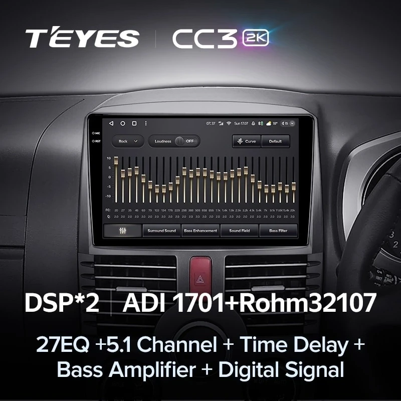Штатная магнитола Teyes CC3 2K 4/64 Toyota Rush J200 (2006-2016) Правый руль