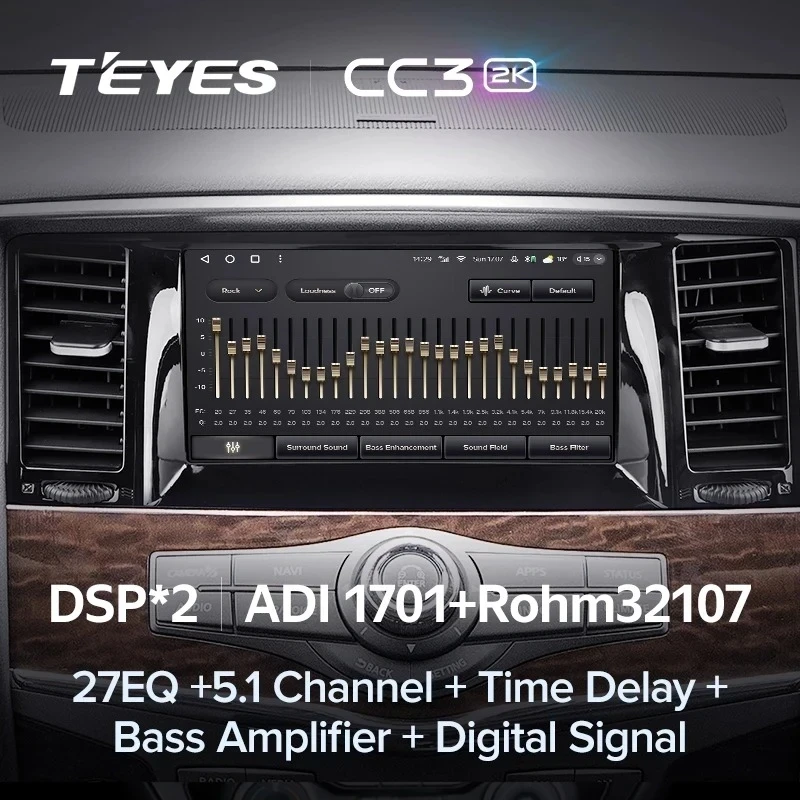 Штатная магнитола Teyes CC3 2K 360 6/128 Nissan Patrol 6 Y62 (2010-2019)