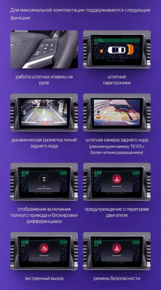 Штатная магнитола Teyes CC3 2K 4/32 UAZ Patriot 3 (2016-2021) F1