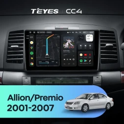 Штатная магнитола Teyes CC4 8/128 Toyota Allion (2001-2007)