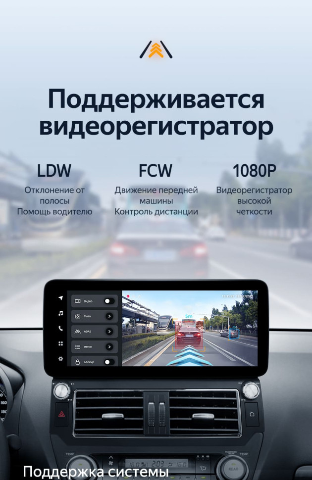 Штатная магнитола Teyes LUX ONE 4/64 Toyota Land Cruiser Prado 150 (2013-2017) F1