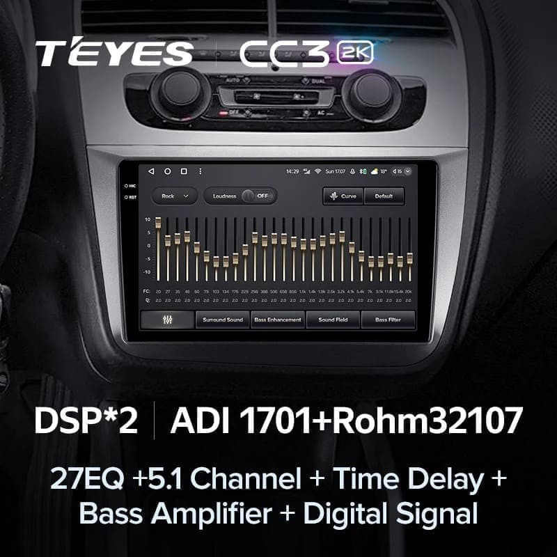 Штатная магнитола Teyes CC3 2K 4/32 Skoda Praktik (2007-2015)