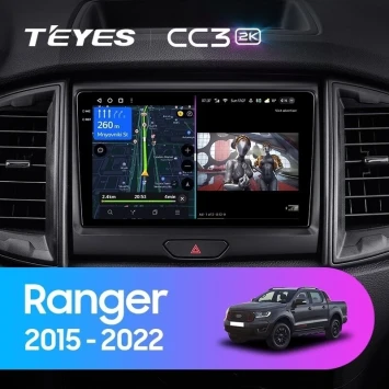 Штатная магнитола Teyes CC3 2K 4/32 Ford Ranger P703 (2015-2022) Тип-C