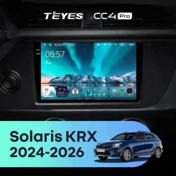 Штатная магнитола Teyes CC4 Pro 12/256 Solaris KRX (2024-2026)