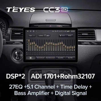 Штатная магнитола Teyes CC3 2K 4/64 Volkswagen Touareg FL NF (2010-2018) Тип-B (13")