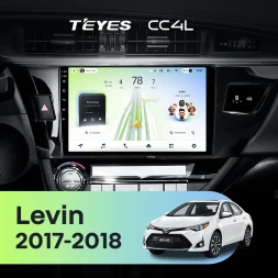 Штатная магнитола Teyes CC4L 6/64 с DTS Toyota Levin 1 E180 Рестайлинг (2017-2018) F2
