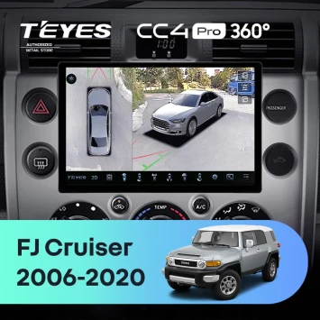 Штатная магнитола Teyes CC4 Pro 360 8/128 Toyota FJ Cruiser J15 (2006-2020) (11")
