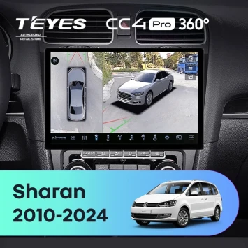 Штатная магнитола Teyes CC4 Pro 360 8/128 Volkswagen Sharan (2010-2024) (11")
