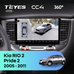 Штатная магнитола Teyes CC4 360 6/64 Kia Rio 2 (2005-2011) F2