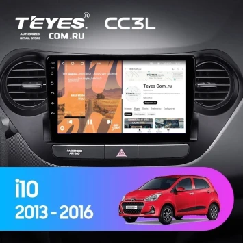 Штатная магнитола Teyes CC3L 4/64 Hyundai i10 (2013-2016)