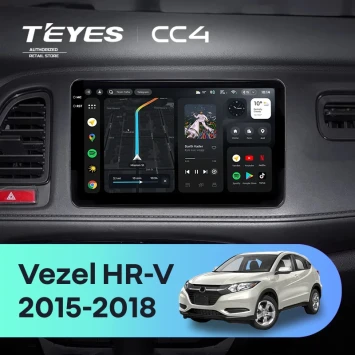 Штатная магнитола Teyes CC4 8/128 Honda HR-V (2015-2018)