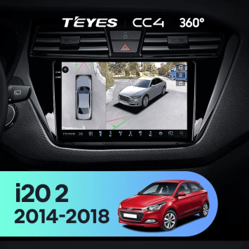 Штатная магнитола Teyes CC4 360 8/128 Hyundai i20 2 GB (2014-2018)