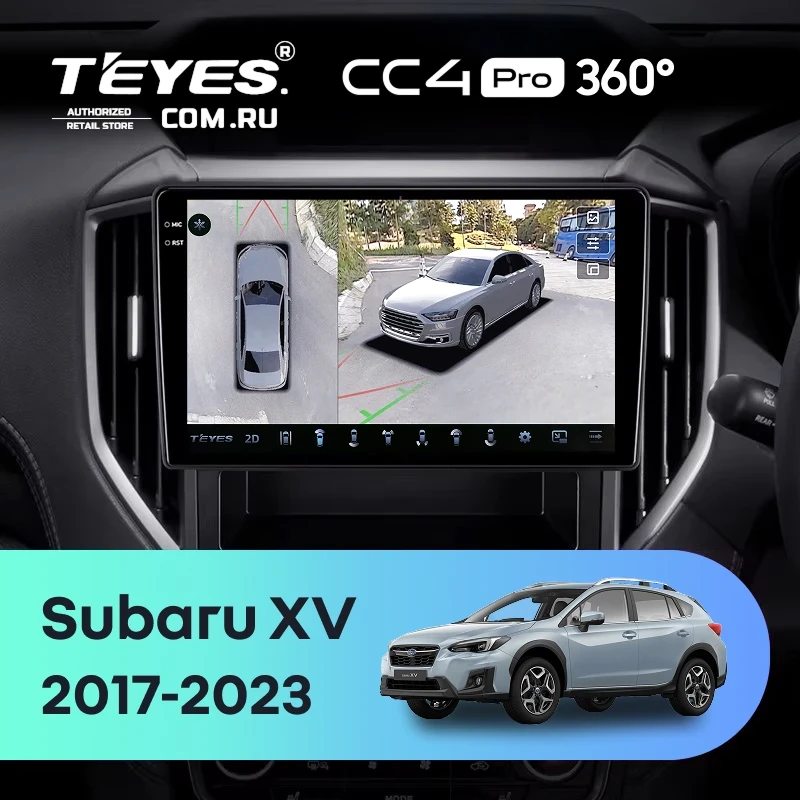 Штатная магнитола Teyes CC4 Pro 360 8/128 Subaru XV (2017-2023)