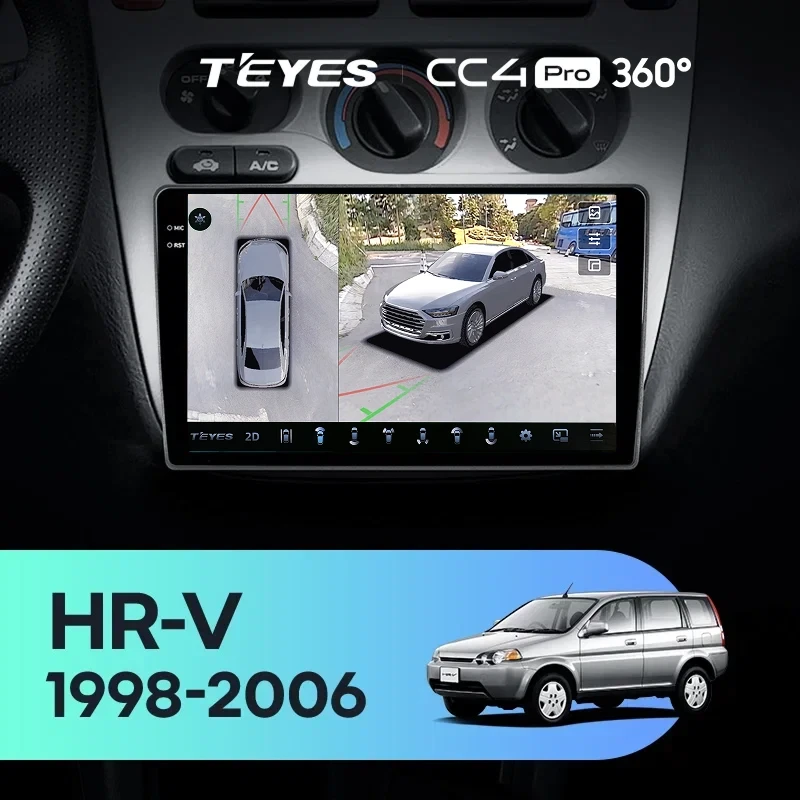 Штатная магнитола Teyes CC4 Pro 360 8/128 Honda HR-V 1 (1998-2006)