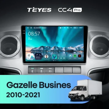 Штатная магнитола Teyes CC4 Pro 12/256 для GAZ Gazelle Busines (2010-2021) F2