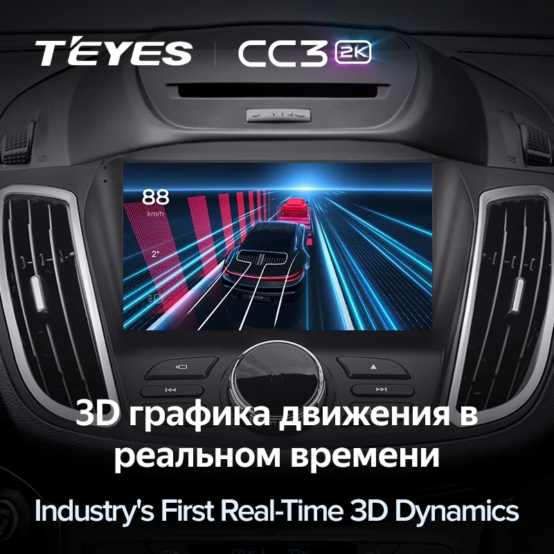 Штатная магнитола Teyes CC3 2K 4/64 Ford Escape 3 (2012-2019) Тип-B