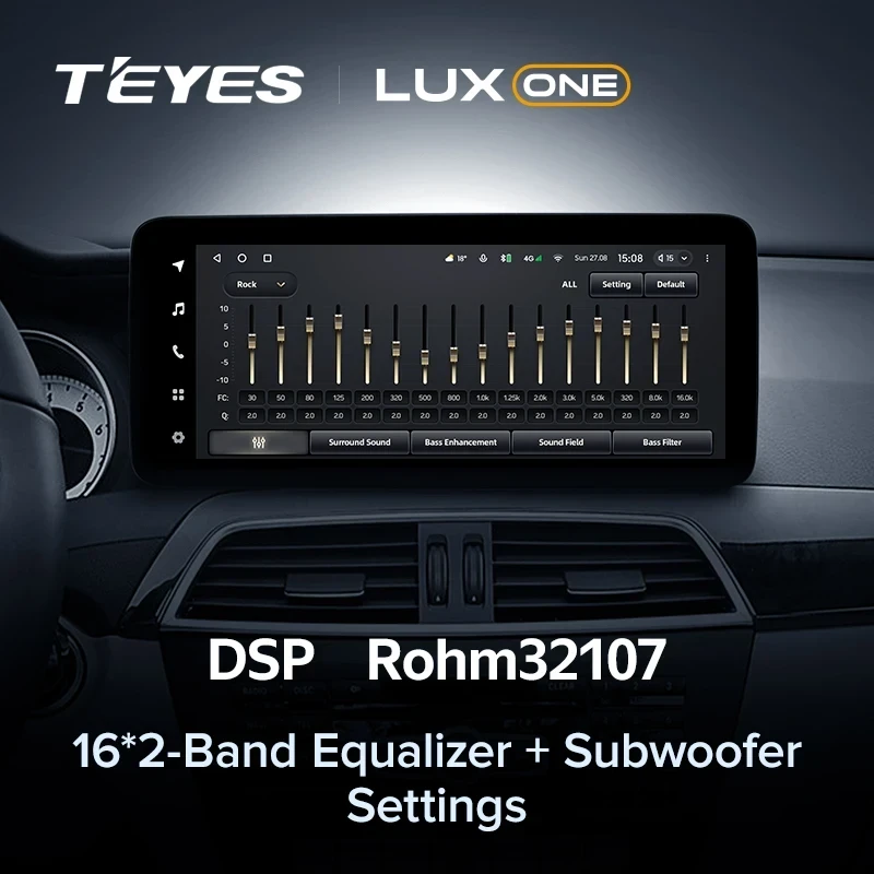 Штатная магнитола Teyes LUX ONE 4/64 Mercedes-Benz C-Class W204 C204 S204 (NTG 4.0) (2011-2015) Universal