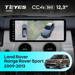 Штатная магнитола Teyes CC4 12.3" 360 6/64 Land Rover Range Rover Sport (2009-2013)
