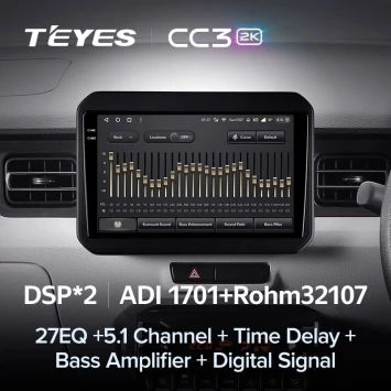 Штатная магнитола Teyes CC3 2K 360 6/128 Suzuki Ignis (2016-2020)